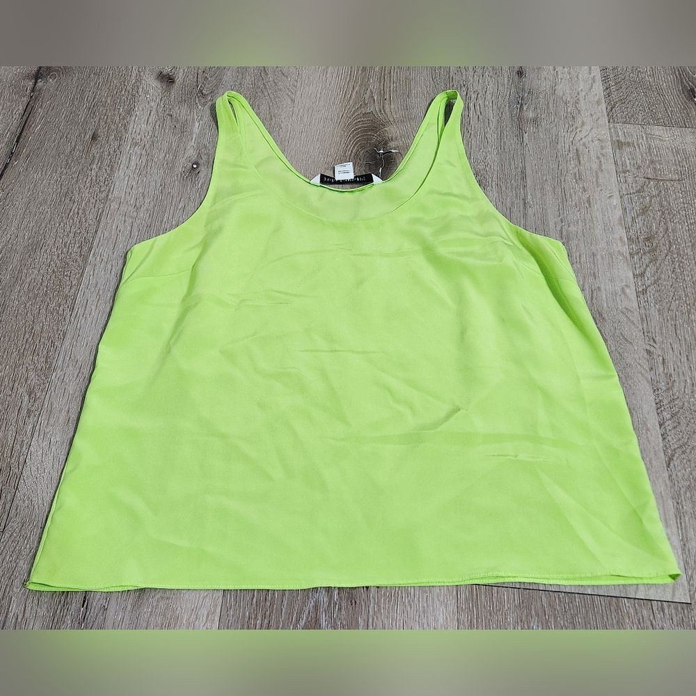 Diane Von Furstenberg Womens Silk Arista Sleeveless Tank Top Blue Size 12